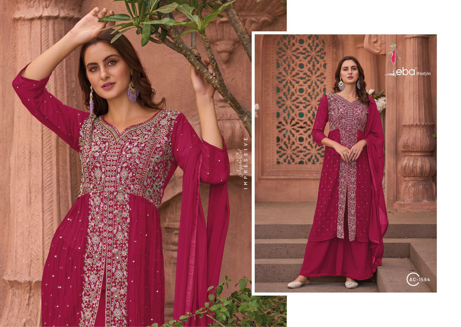 Apple Cut Vol 1 By Eba Ac-1561 To Ac-1564  Wedding Salwar Suits